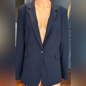 DKNY Navy Blazer Tailored Career Jacket Size 12